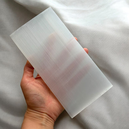 Rectangle Selenite Crystal Plate (L)