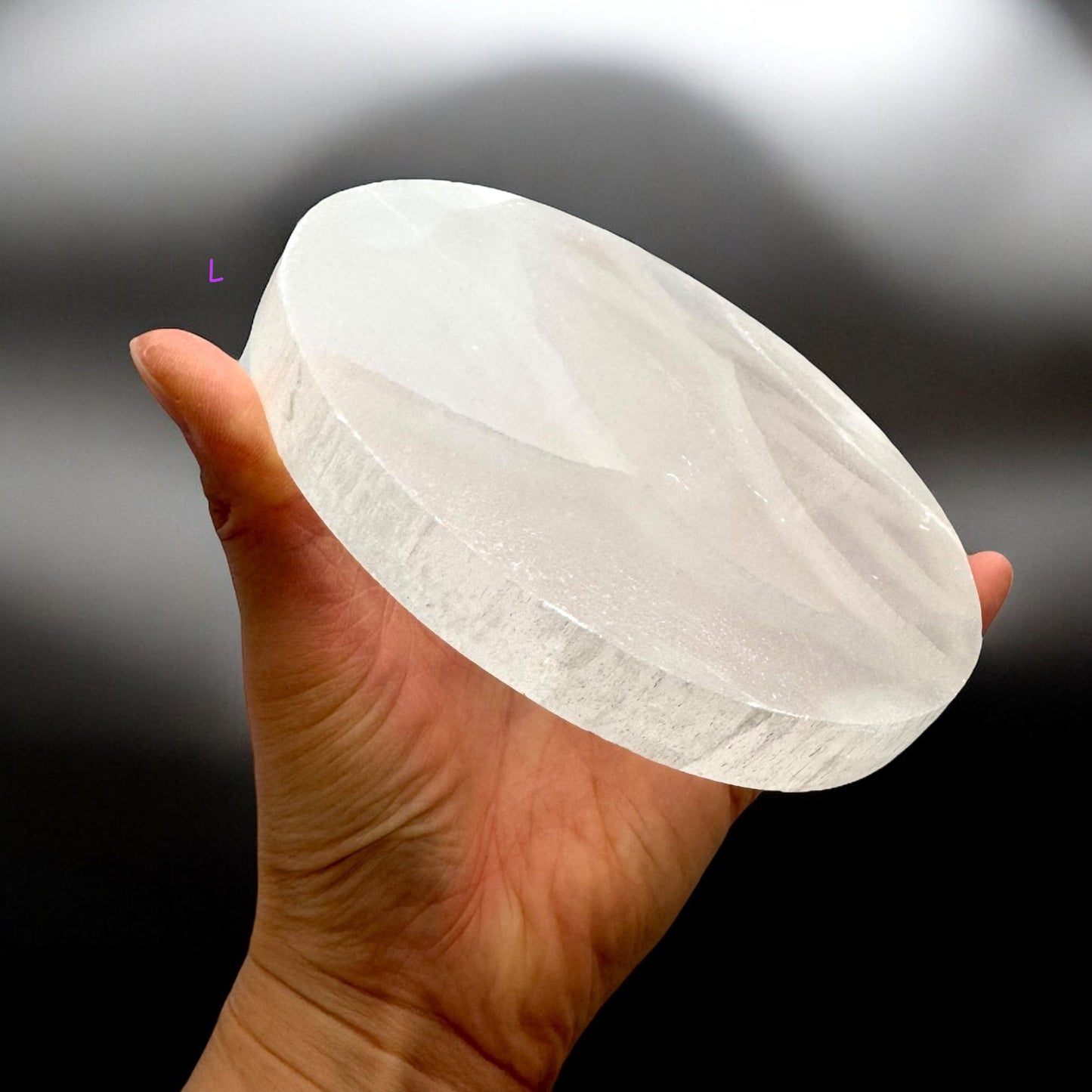 Selenite Crystal Plate Round