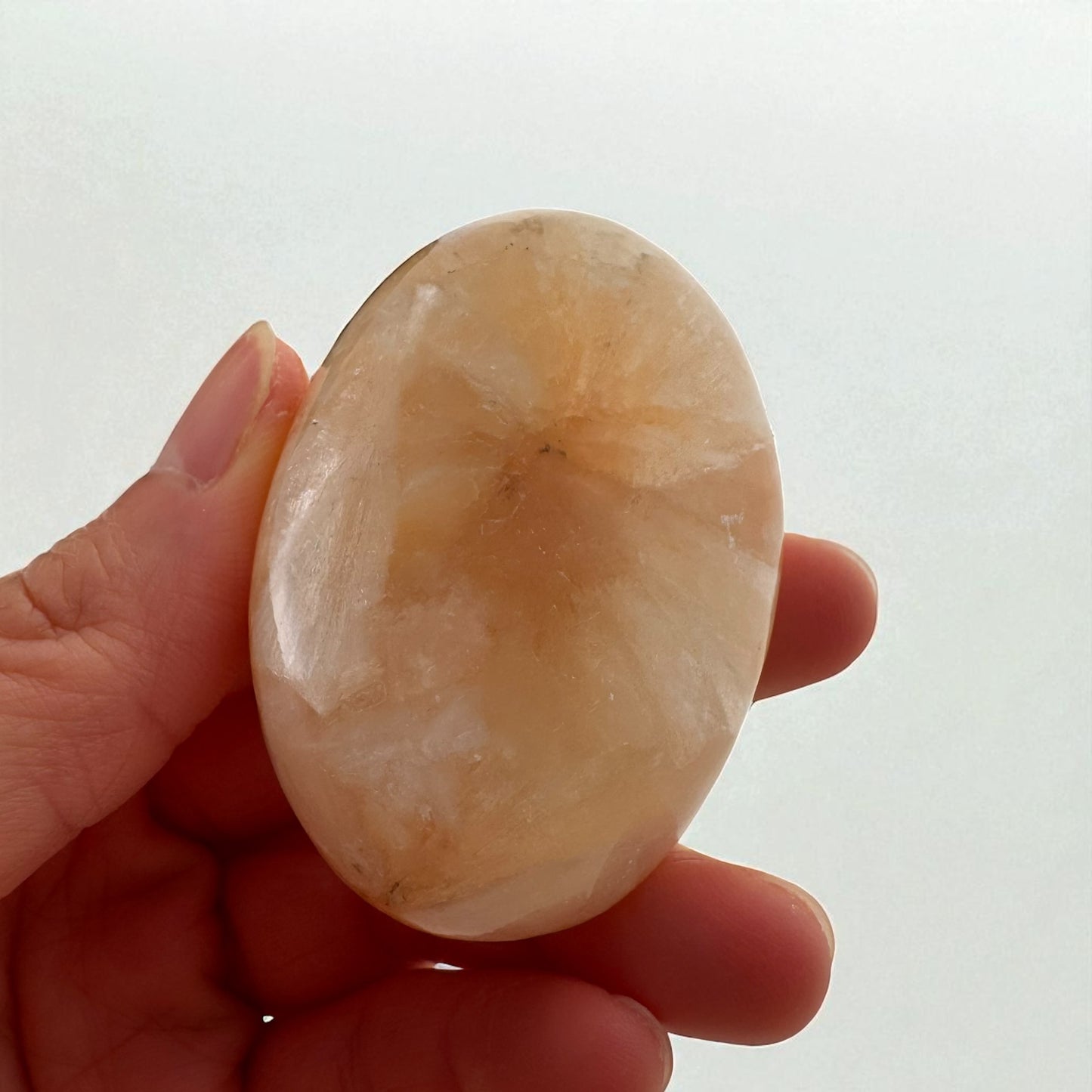 Stilbite Crystal Palm Stones