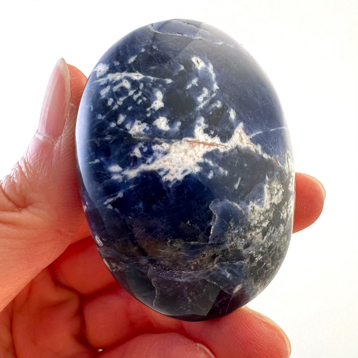 Premium Sodalite Crystal Odd Form Palm Stones