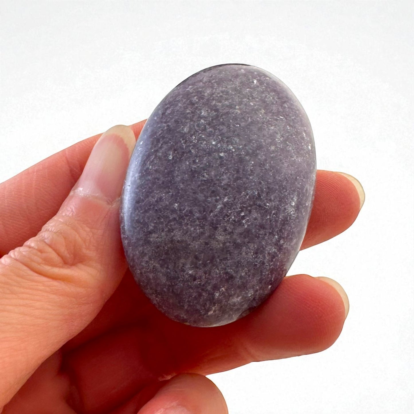 Lepidolite Crystal Palm Stones
