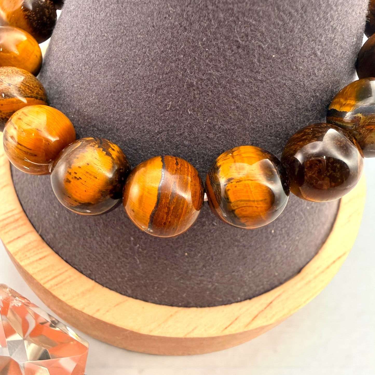 Tiger's Eye Crystal Beaded Bracelet