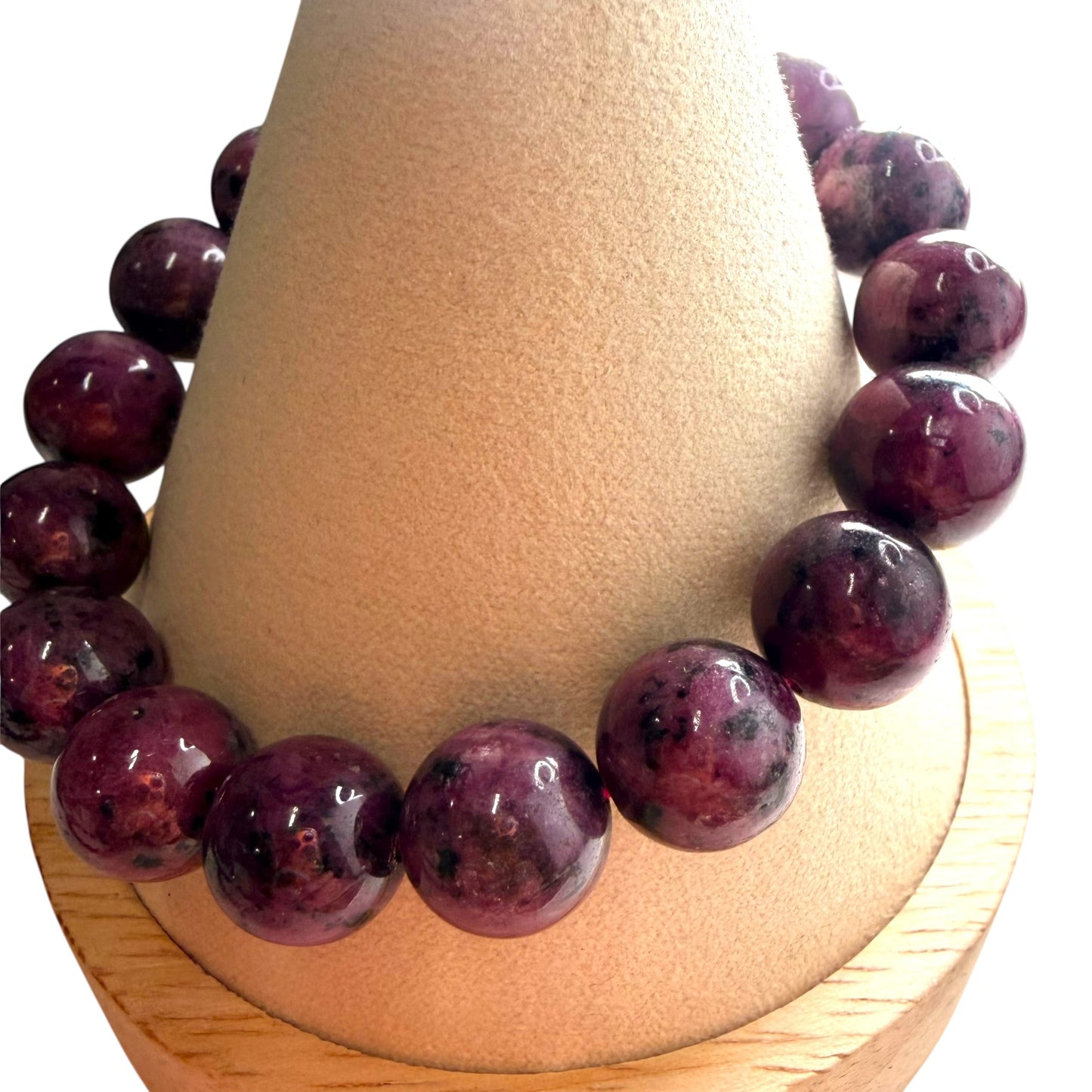 Ruby Crystal Beaded Bracelets