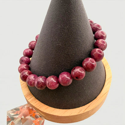 Ruby Crystal Beaded Bracelets