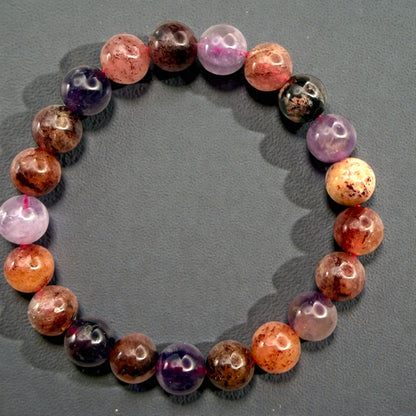 Strawberry Amethyst Crystal Beaded Bracelets