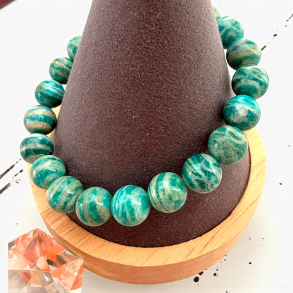 俄羅斯天河石水晶串珠手鍊