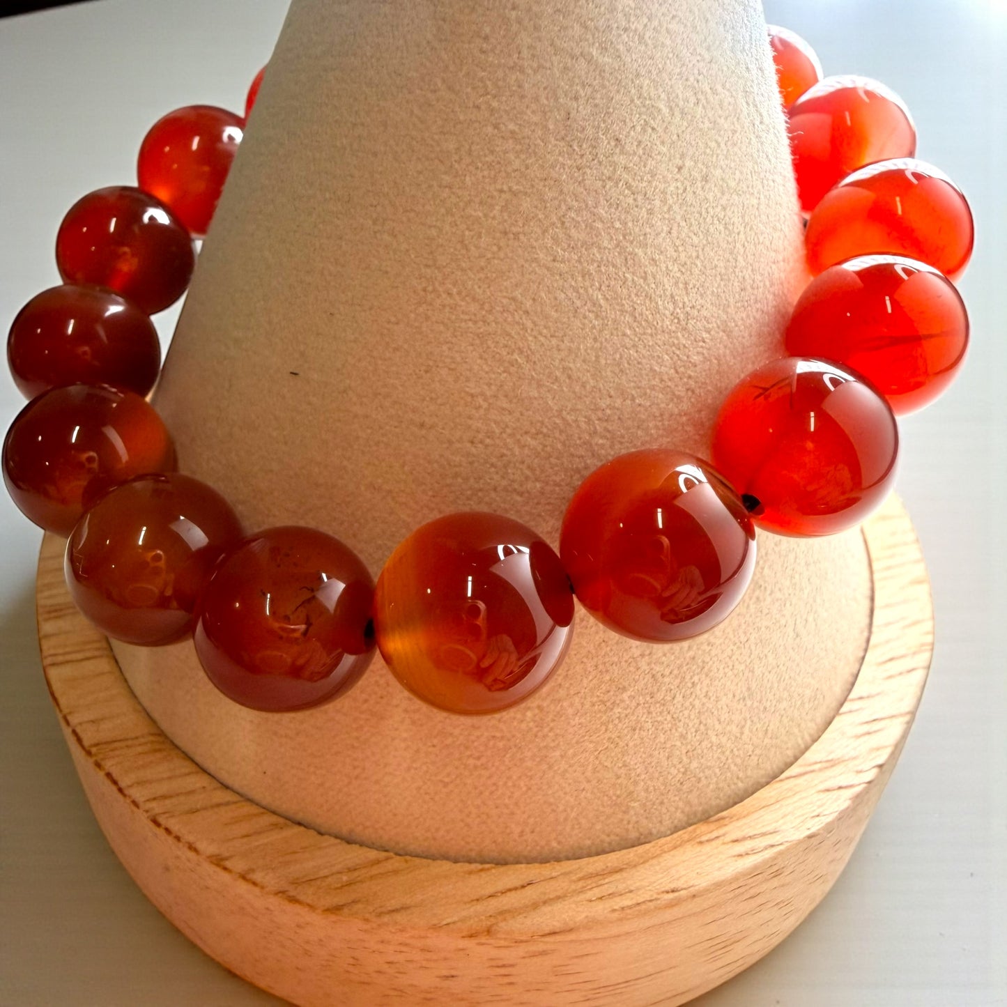 Carnelian Crystal Beaded Bracelets