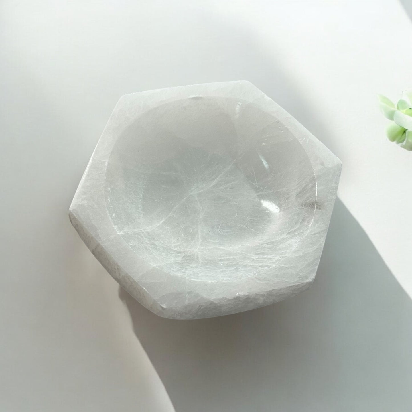 Hexagon Selenite Bowl (S)