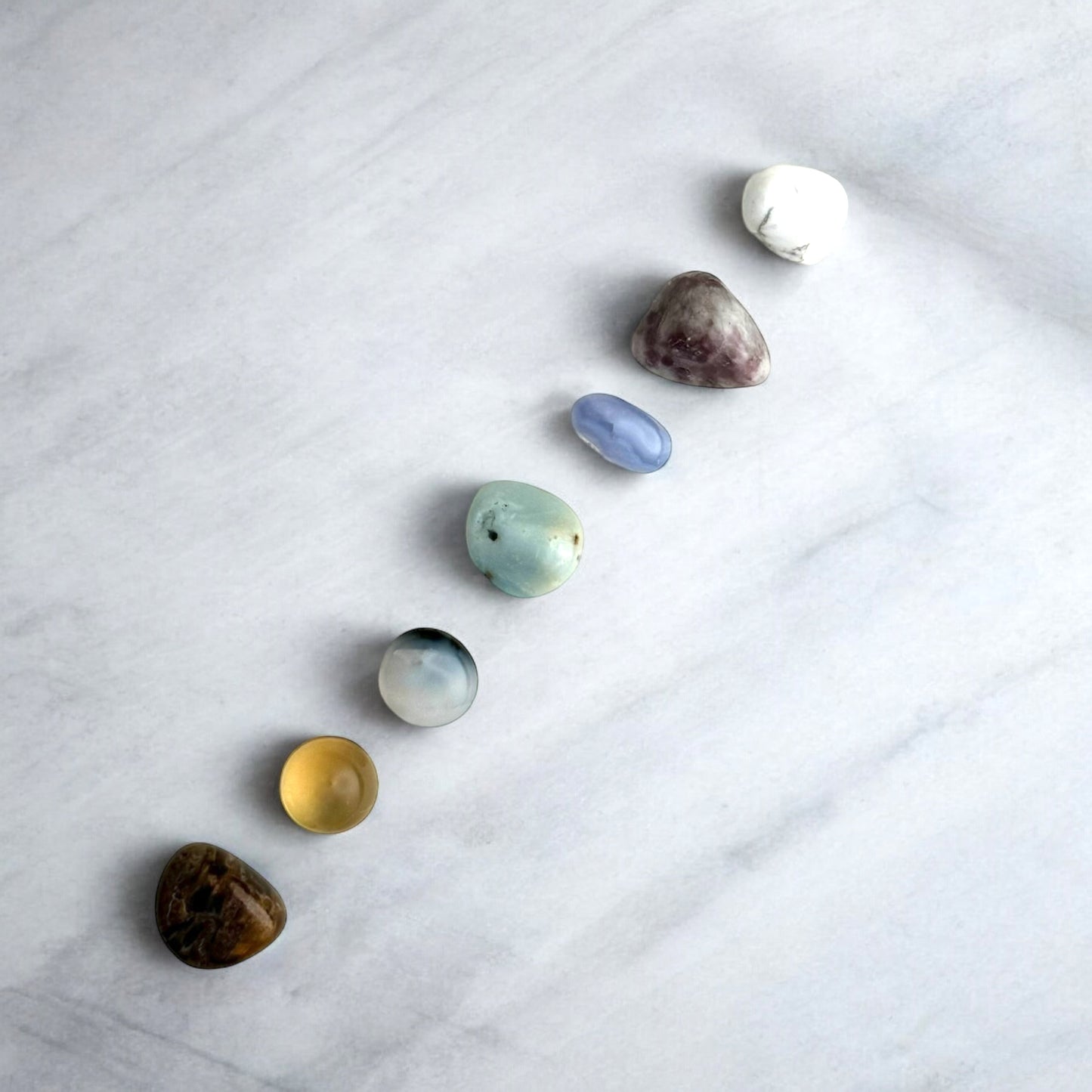 De-Stress and Sleep Aid Chakra Tumble Stone Set