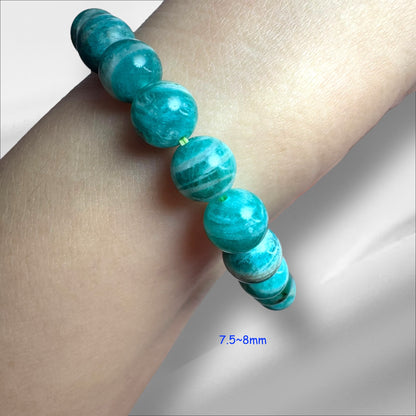 Russian Amazonite Crystal Beaded Bracelets