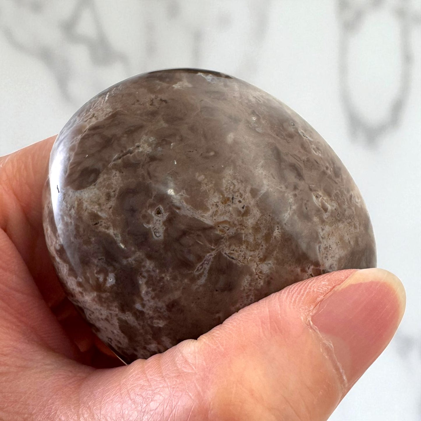 Coffee Opal Crystal Palm Stones