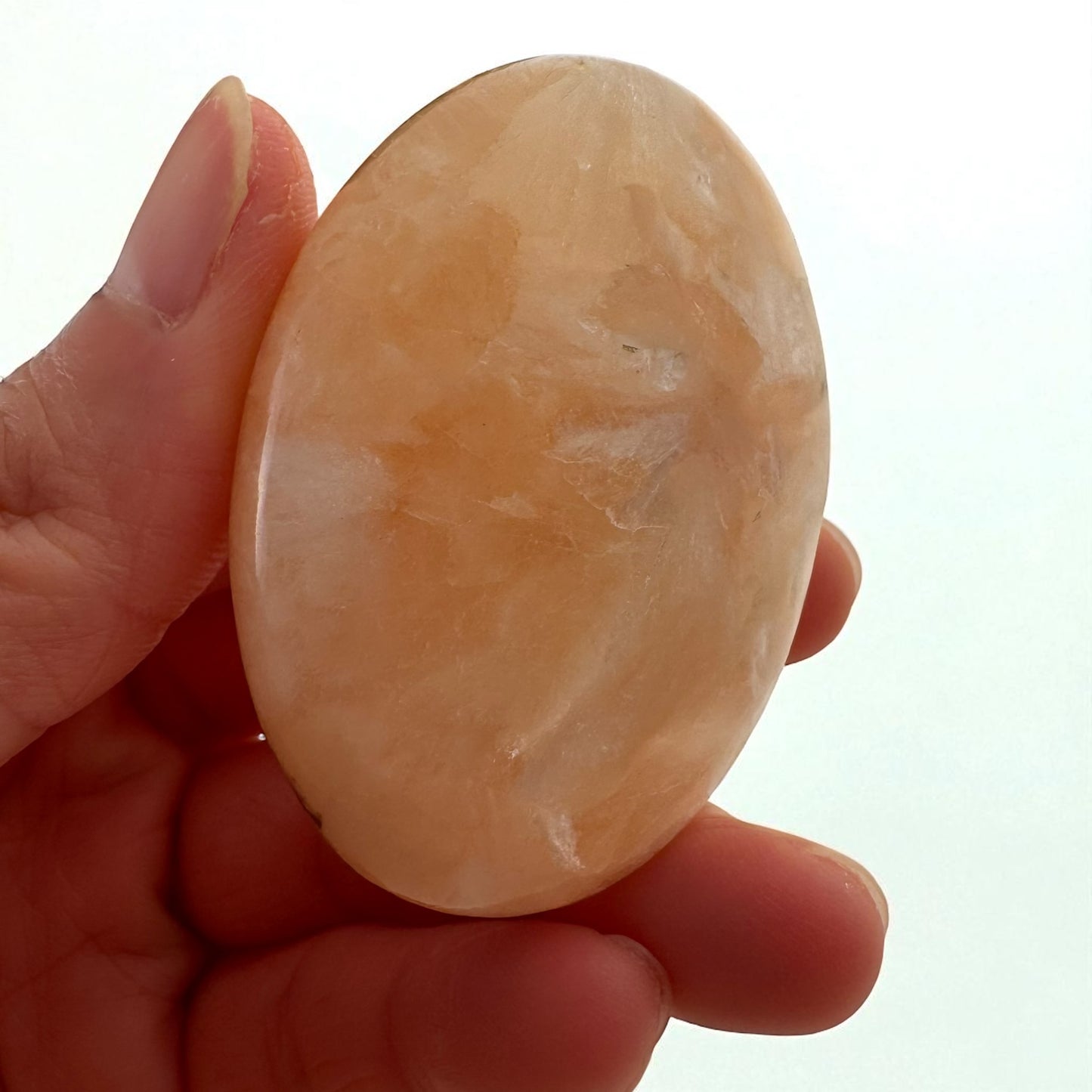 Stilbite Crystal Palm Stones