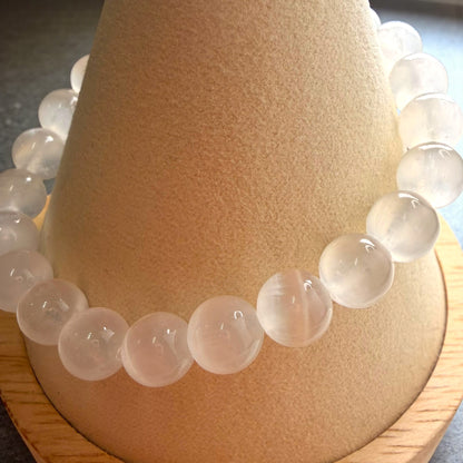 Selenite Crystal Beaded Bracelets