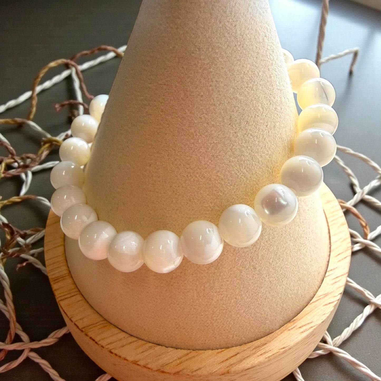 Mother of Pear Beaded Bracelet