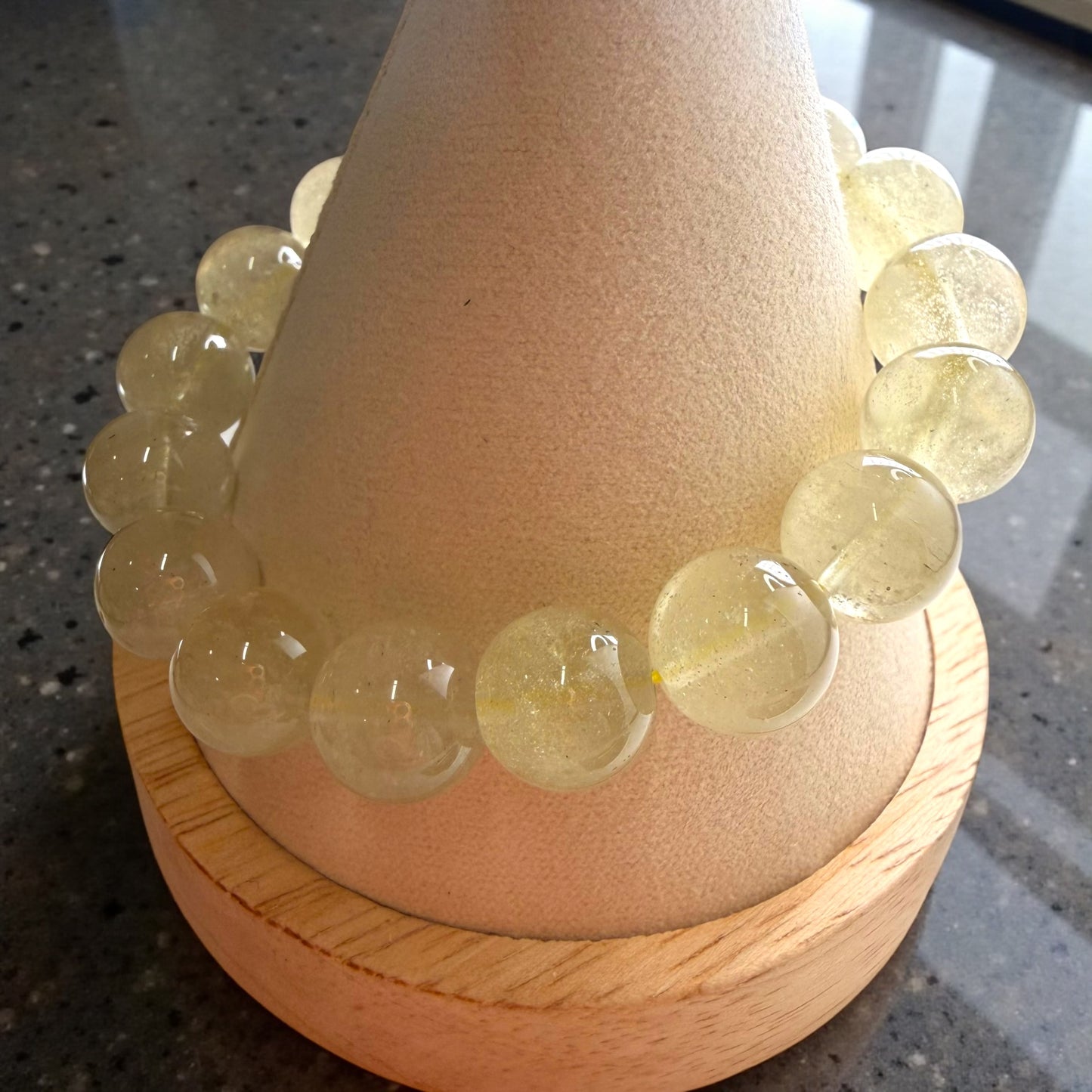 Libyan Desert Glass Crystal Beaded Bracelets