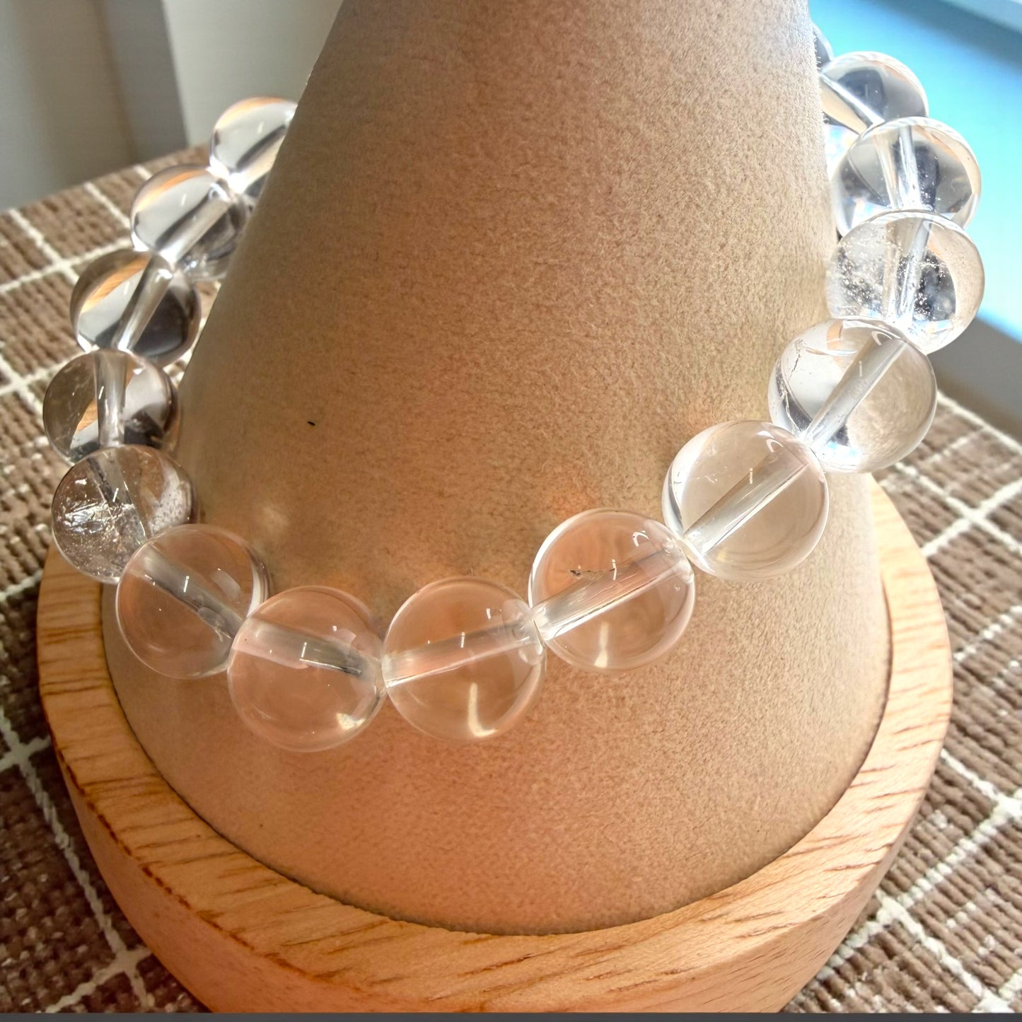 Clear Quartz Crystal Beaded Bracelets