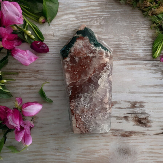 粉紅紫水晶塔 (S)