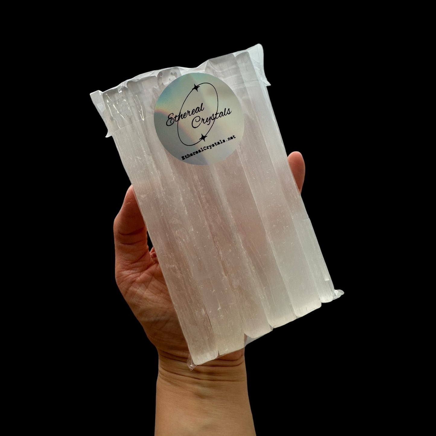 Selenite Crystal Rough Sticks Pack