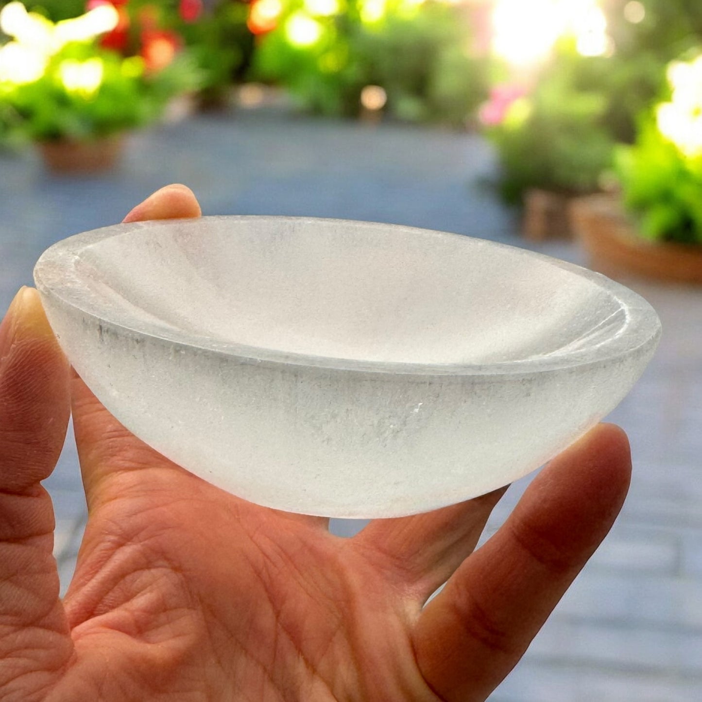 Selenite Bowl Round (S)