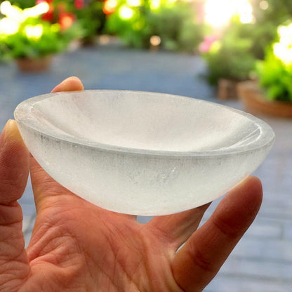 Selenite Crystal Bowl Round (S)