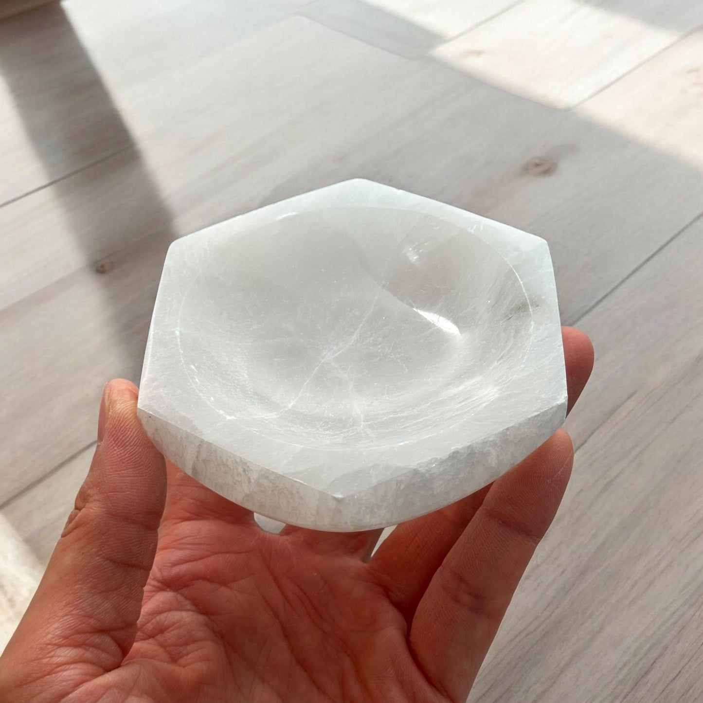 Hexagon Selenite Bowl (S)