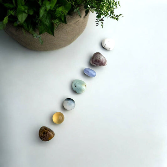 De-Stress and Sleep Aid Chakra Tumble Stone Set