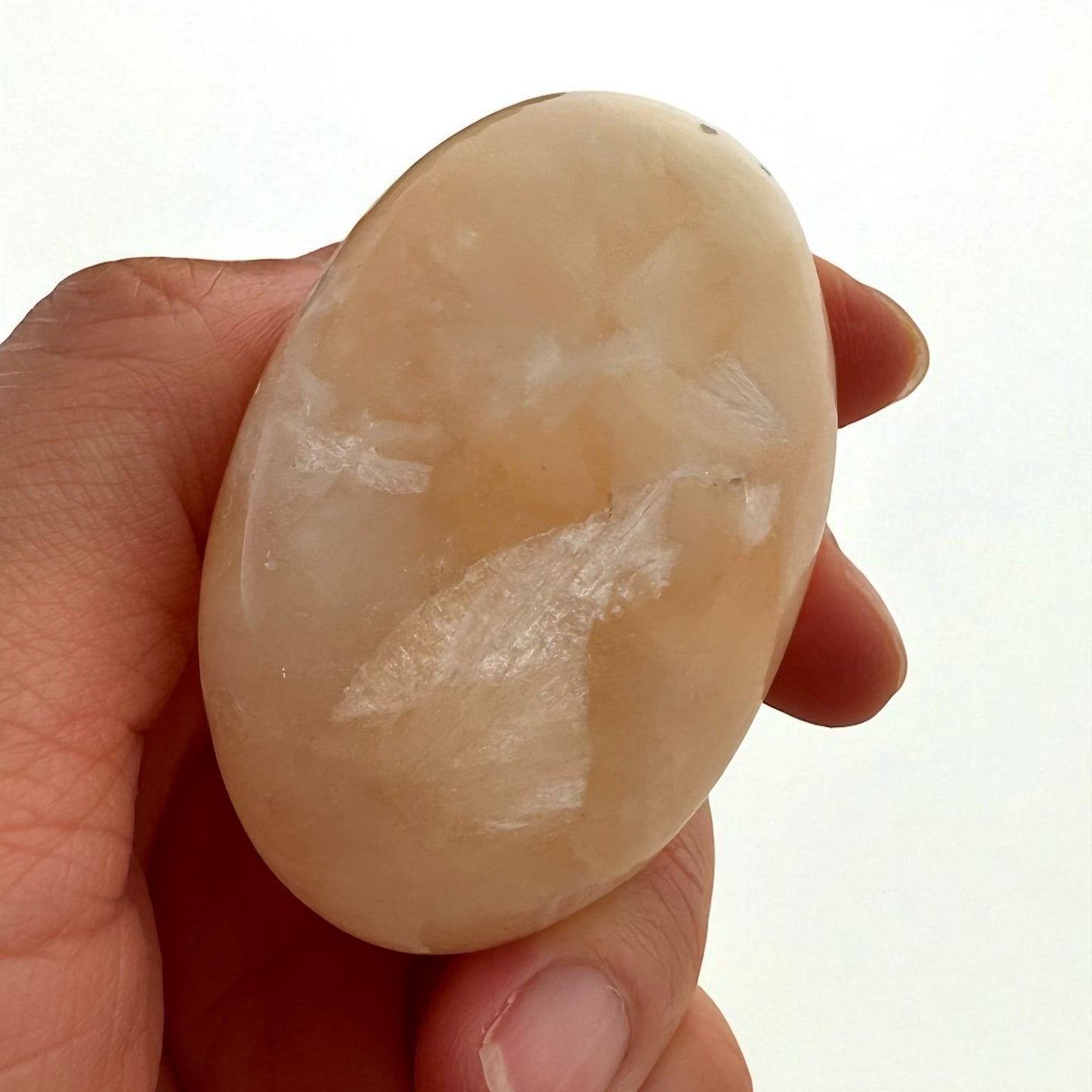 Stilbite Crystal Palm Stones