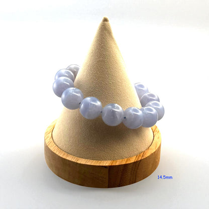 Blue Lace Agate Crystal Beaded Bracelets