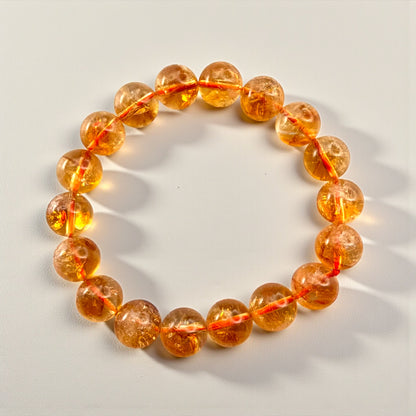 Citrine Crystal Beaded Bracelets