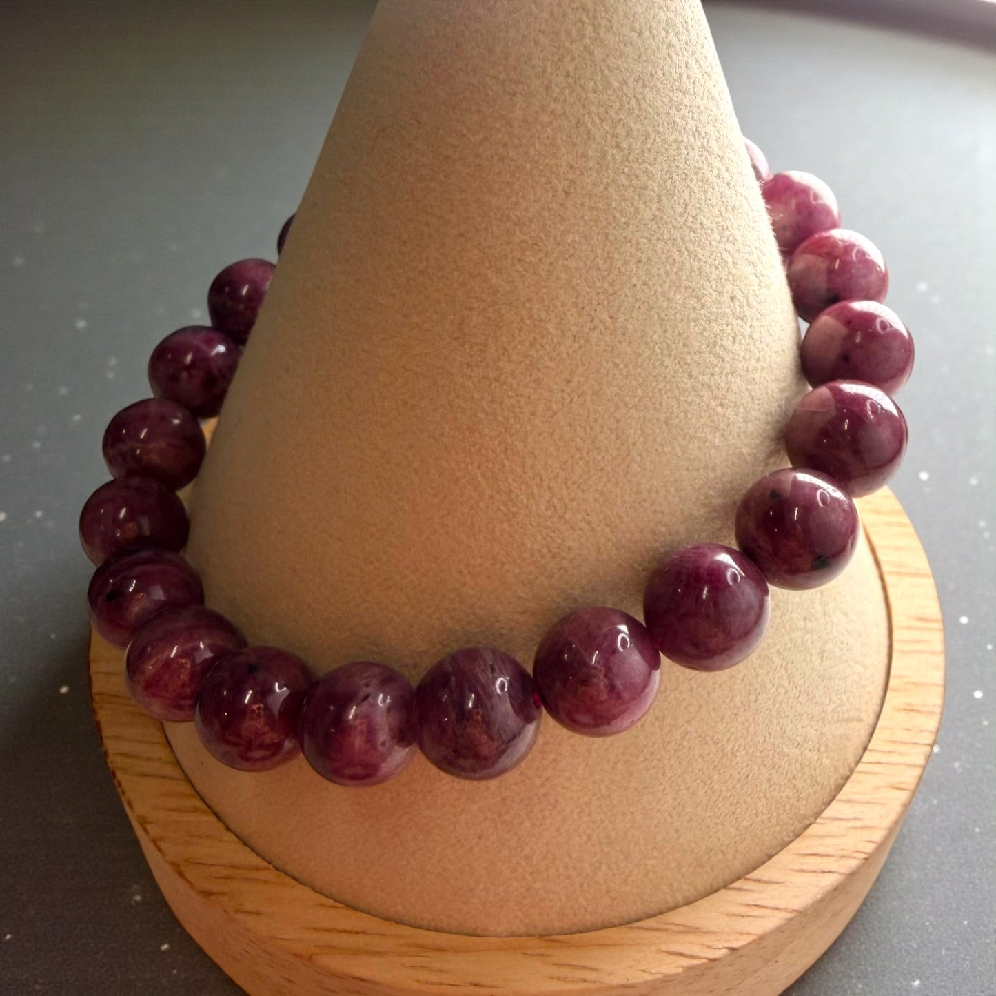 Ruby Crystal Beaded Bracelets