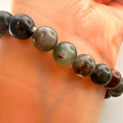 血石水晶串珠手鍊（8毫米）