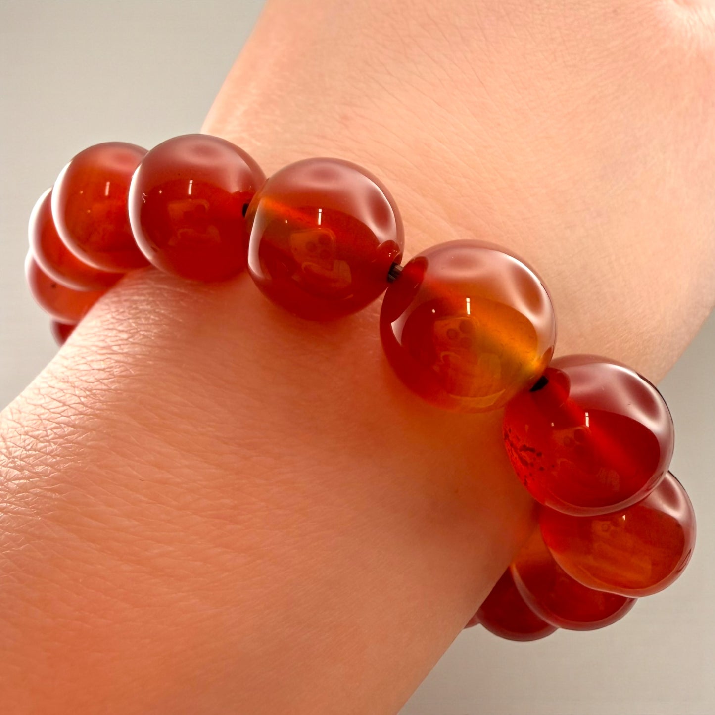 Carnelian Crystal Beaded Bracelets