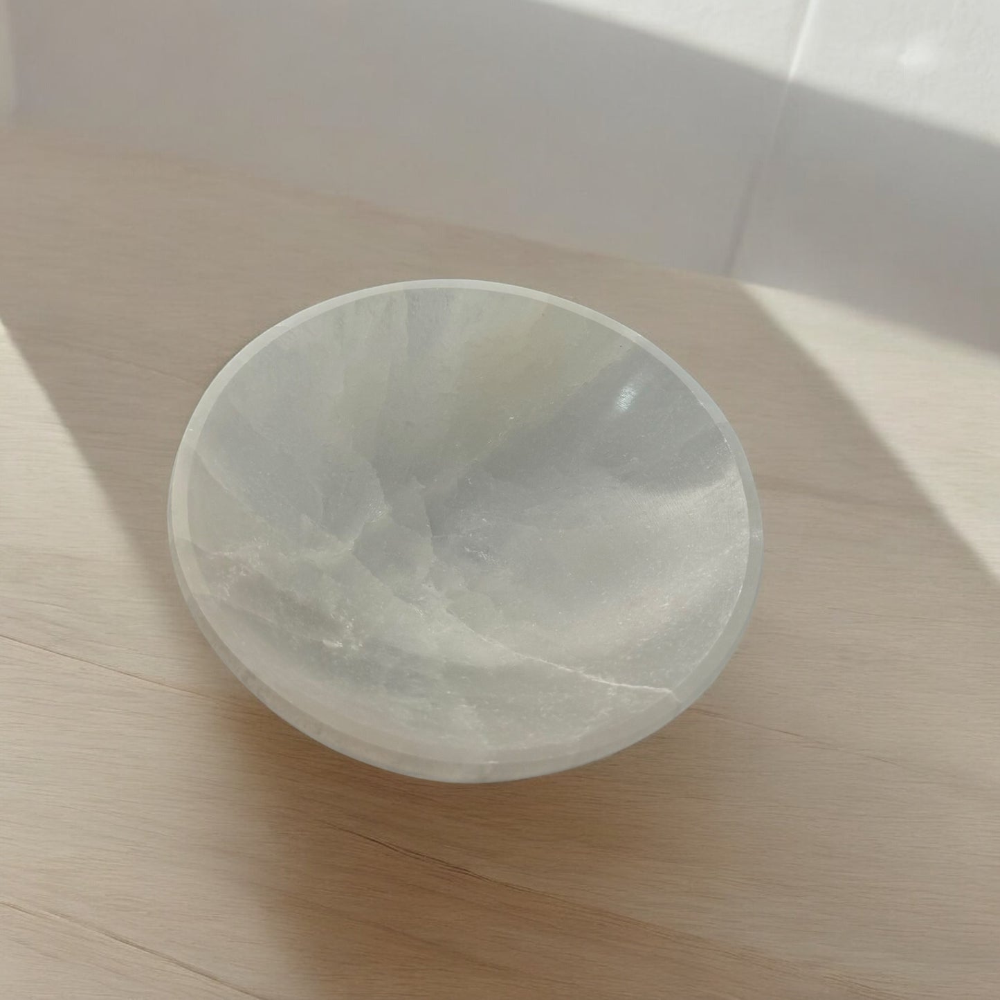 Selenite Bowl Round (L)