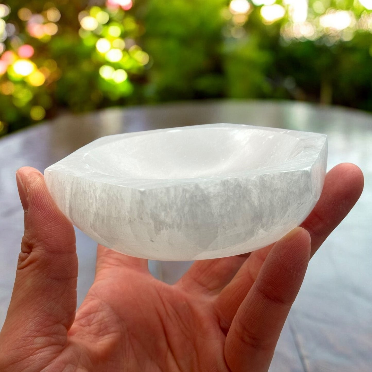 Hexagon Selenite Bowl (S)