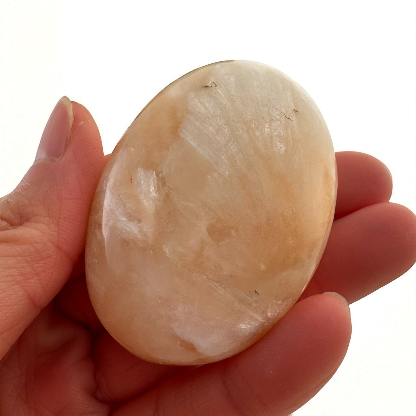 Stilbite Crystal Palm Stones