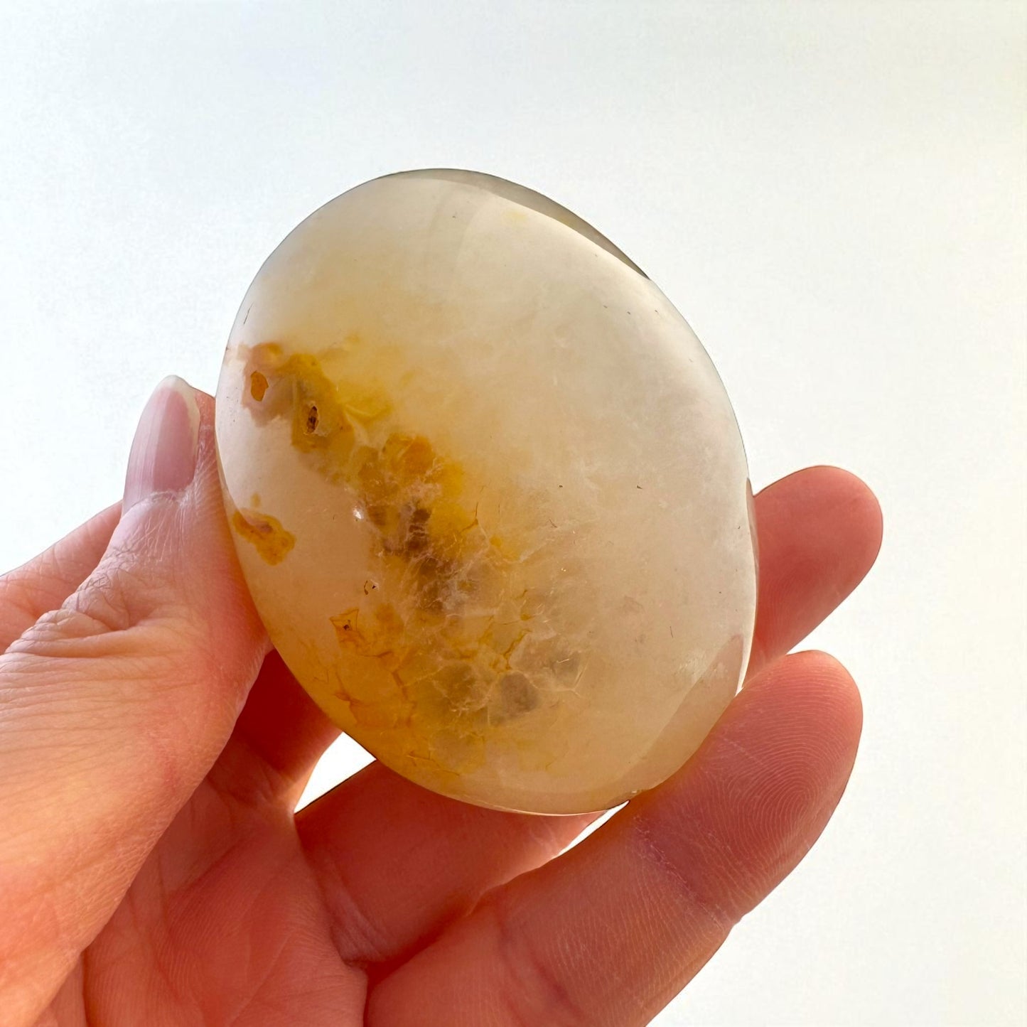 Carnelian Crystal Palm Stones