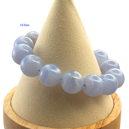 Blue Lace Agate Crystal Beaded Bracelets