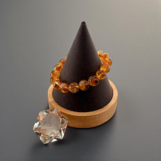 Citrine Crystal Beaded Bracelets