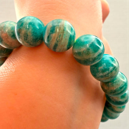 俄羅斯天河石水晶串珠手鍊