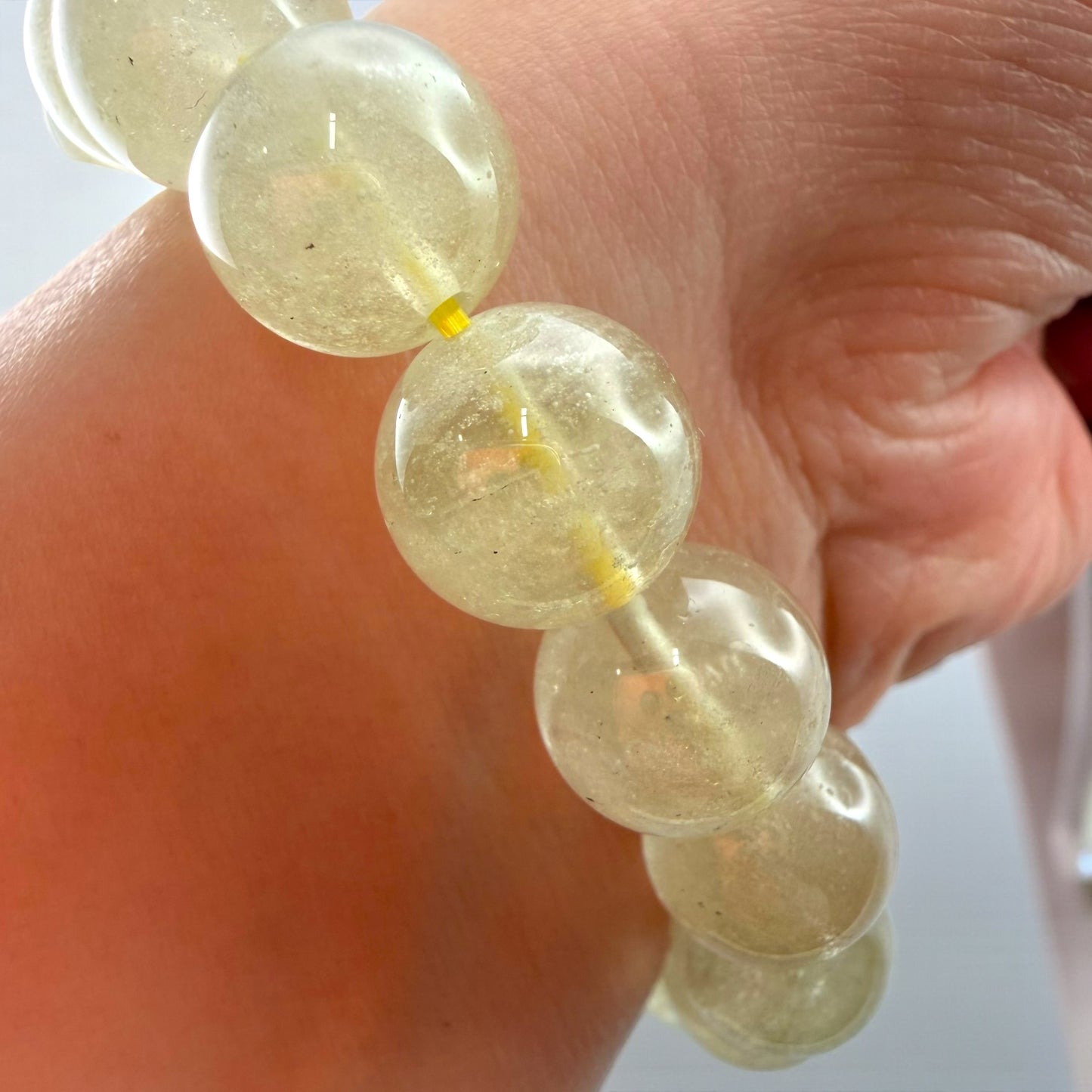 Libyan Desert Glass Crystal Beaded Bracelets