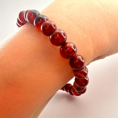 Carnelian Crystal Beaded Bracelets