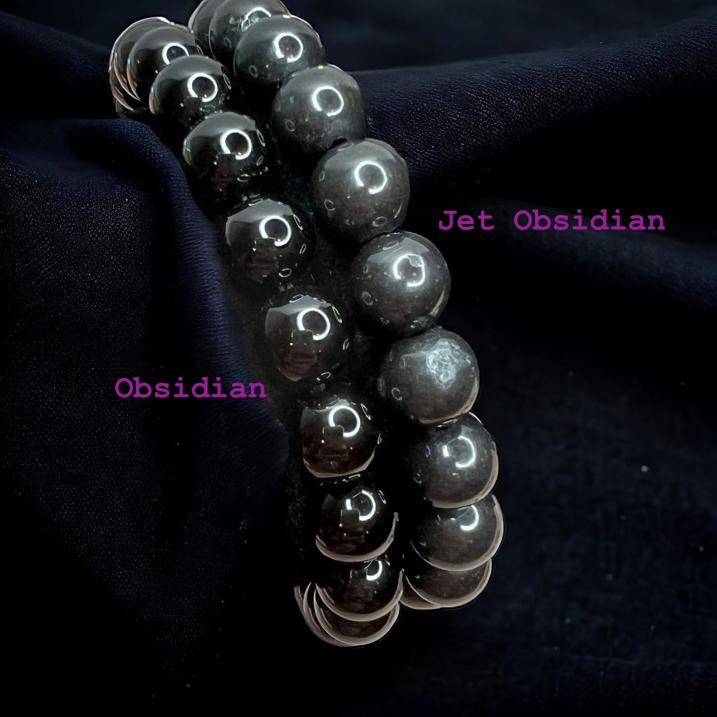 Obsidian Beaded Bracelets