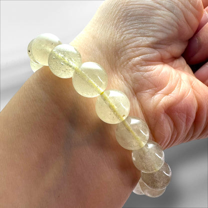 Libyan Desert Glass Crystal Beaded Bracelets