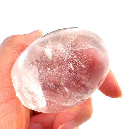 Clear Quartz Crystal Palm Stones