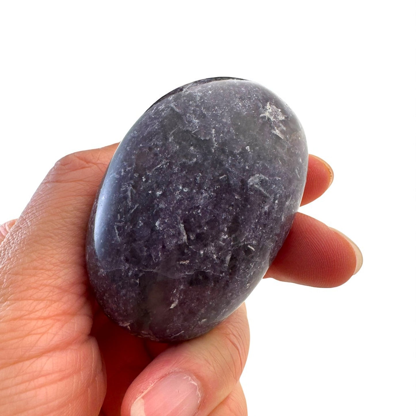 Lepidolite Crystal Palm Stones
