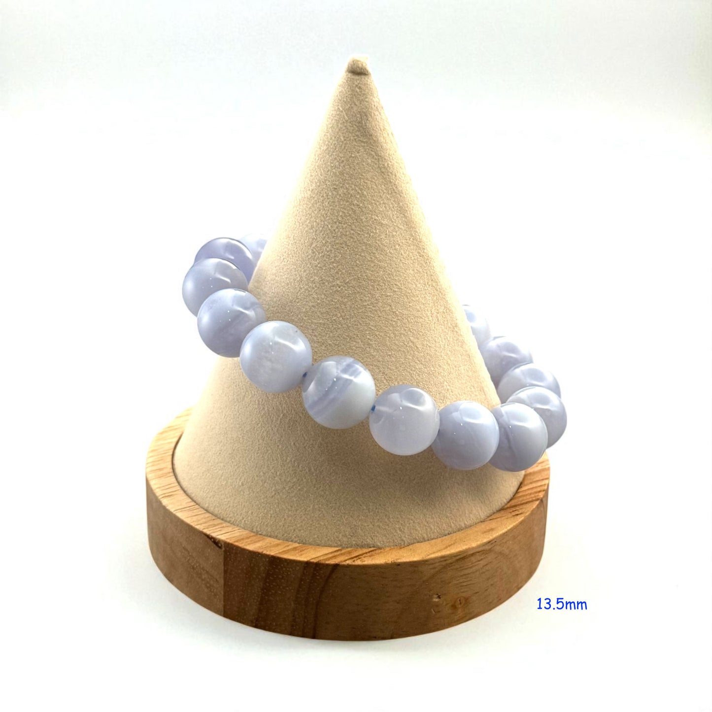 Blue Lace Agate Crystal Beaded Bracelets