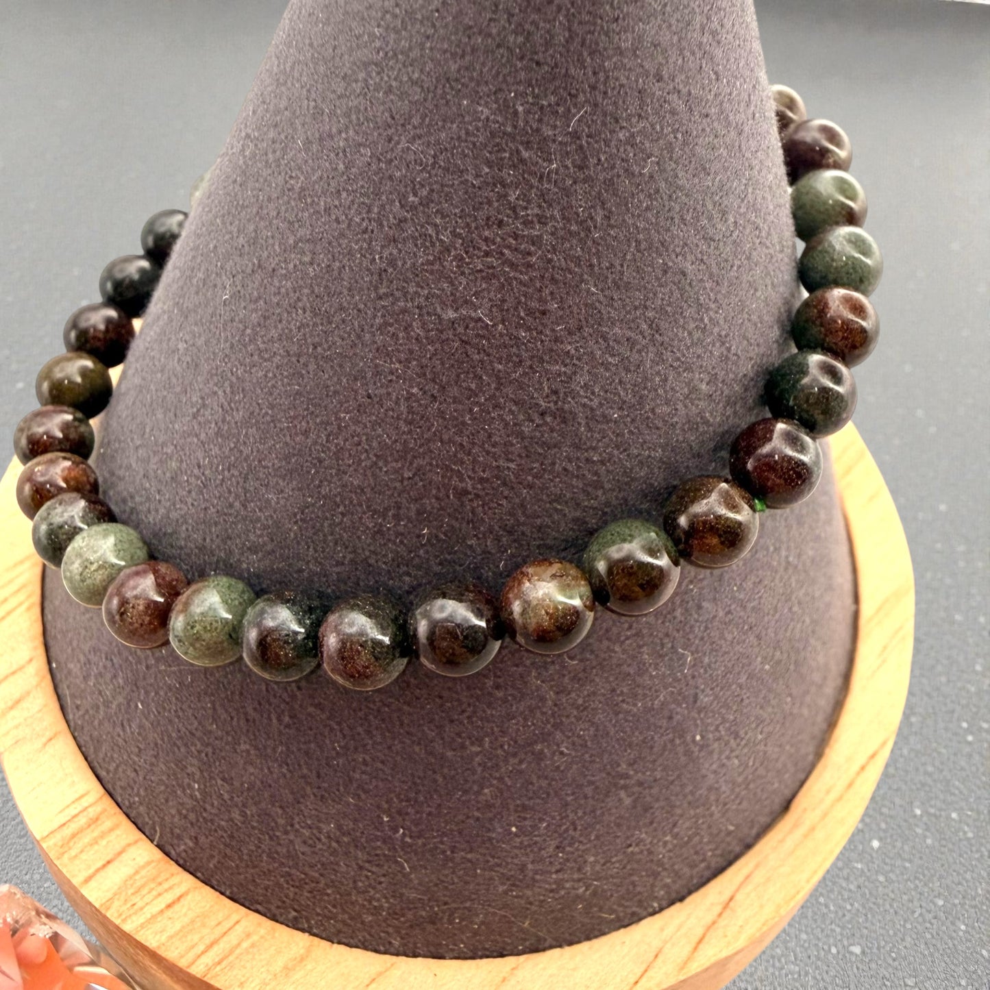 Garden Quartz (Lodolite) Crystal Beaded Bracelets