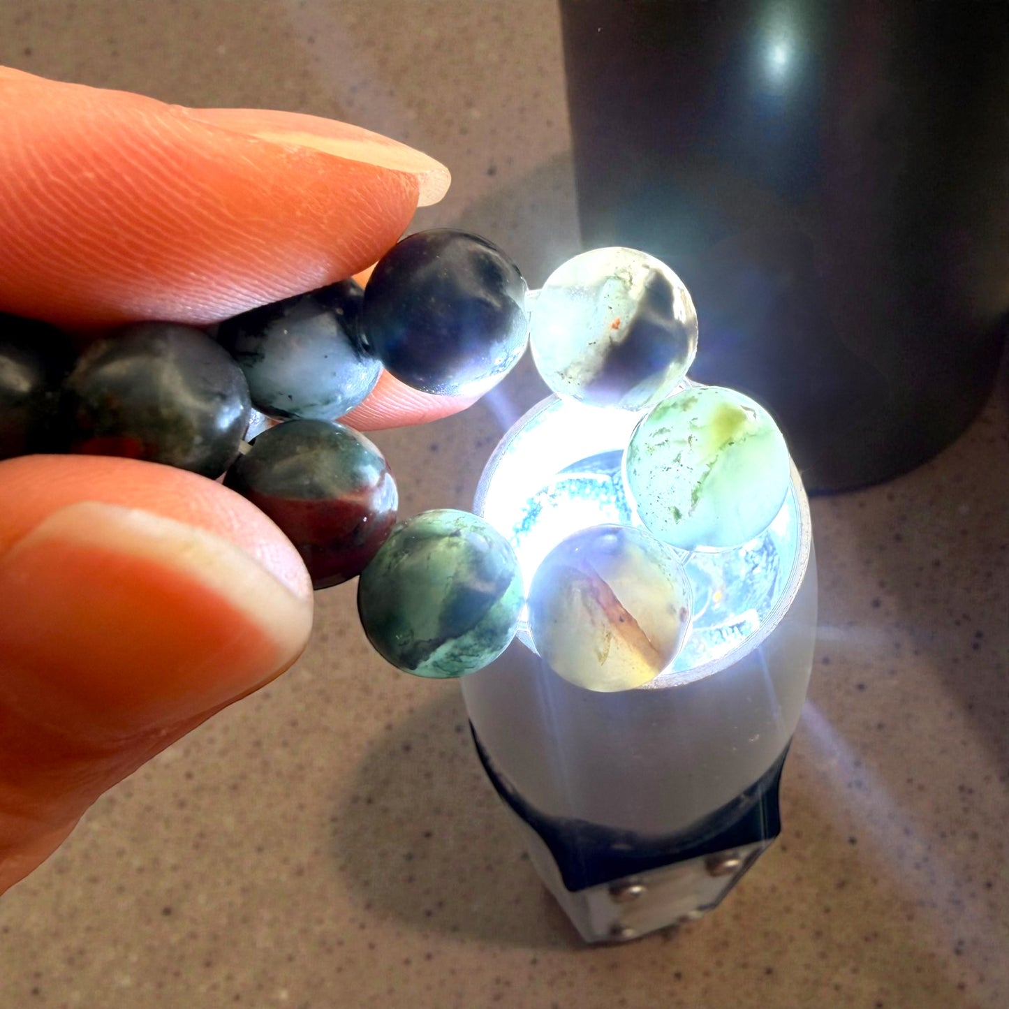 血石水晶串珠手鍊（8毫米）