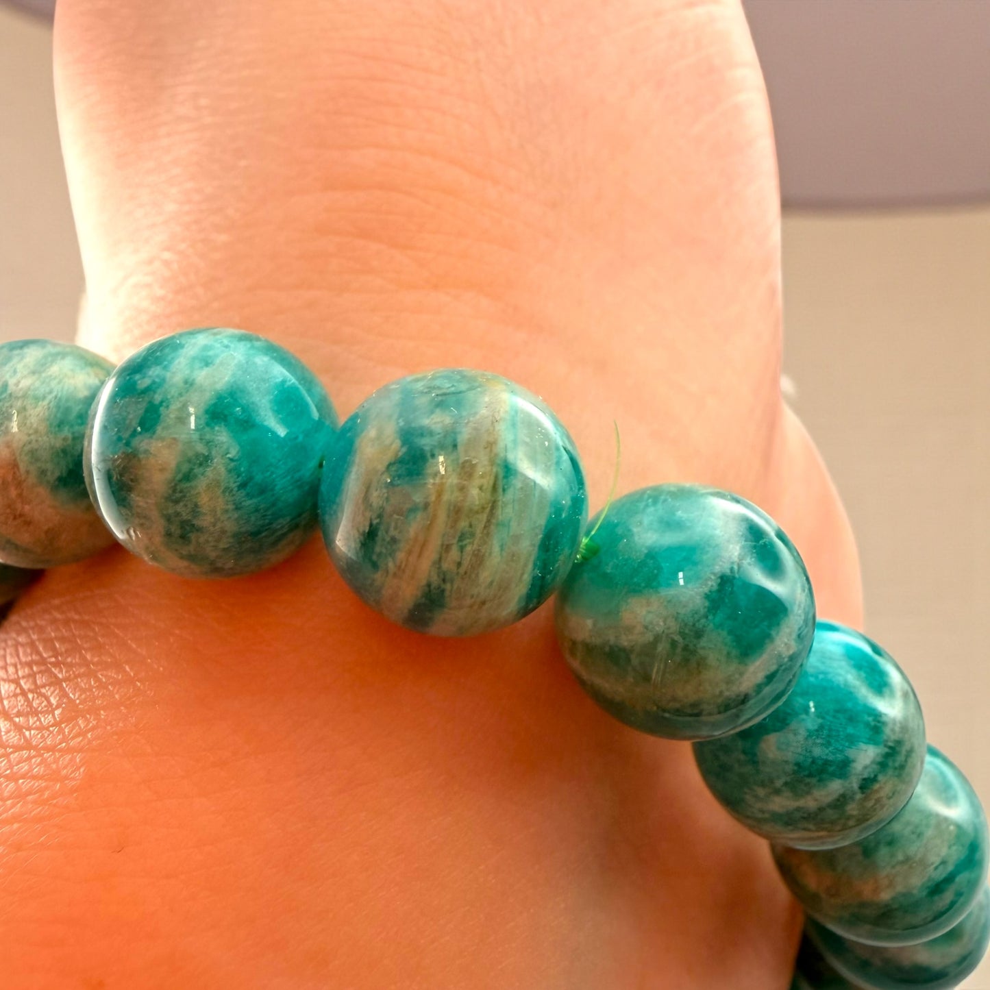 俄羅斯天河石水晶串珠手鍊