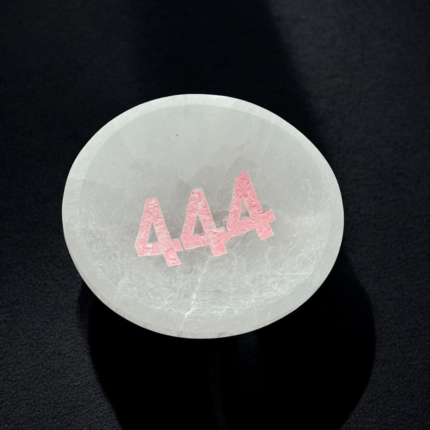 Angel Number "444" Selenite Bowl Round (S)